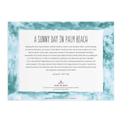 Galison Puzzle Sunčani dan u Palm Beachu 1000 komada