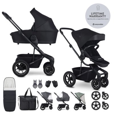 EASYWALKER Kombikinderwagen Harvey⁵ Midnight Black XXL AIR