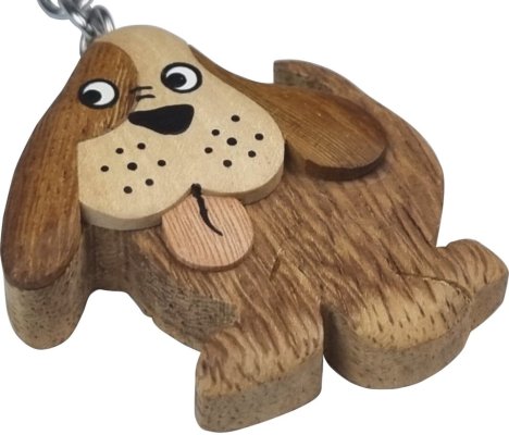 2Kids Toys Stor Nyckelring i Trä Hund