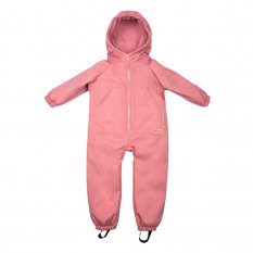 Monkey Mum® Baby Softshell Winter Jumpsuit with Sherpa - Pink Lamb - sizes 98/104, 110/116