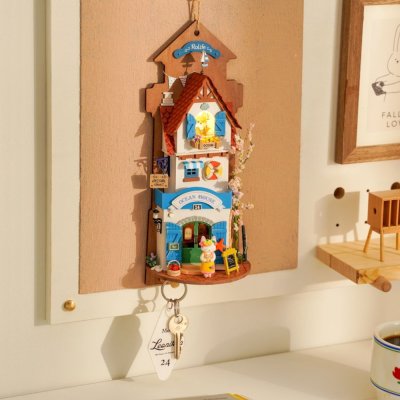 RoboTime Miniatura de casa para pendurar Vila na ilha