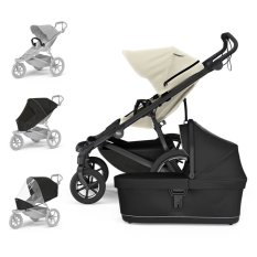 THULE Stroller Urban Glide 4-pyöräinen beige/musta setti L