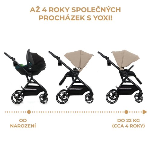 KINDERKRAFT SELECT Carucior sport Yoxi Sand Beige