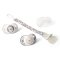BABYONO Schnullerclip grau/orange 0m+