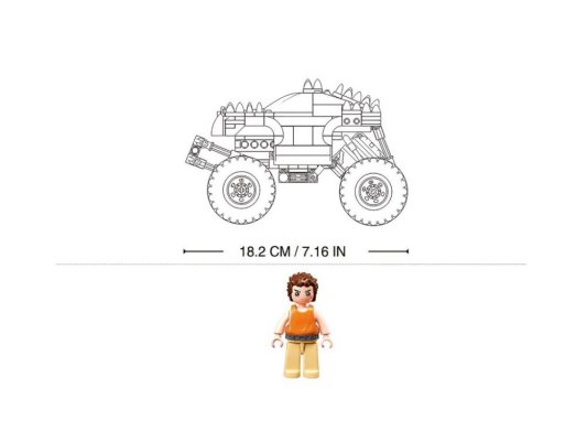 Sluban Power Bricks Auto a retrocarica Moster Truck Off-road Argento
