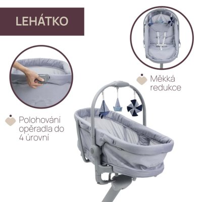 CHICCO Spjälsäng/säng/stol Chicco Baby Hug Pro - Earl Grey