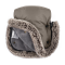 PETITE&MARS Set zimní fusak Arctic 4v1 + rukavice na kočárek Furry Mocha Mousse