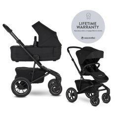 EASYWALKER Kombinirani voziček Jimmey 2v1 Pepper Black LITE AIR