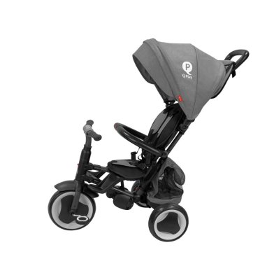 QPLAY Rowerek trójkołowy Rito eva plus Grey, wiek 10-72 miesiące