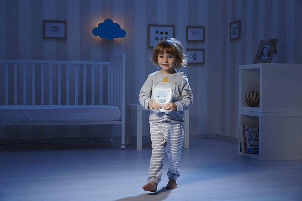 CHICCO Luz nocturna musical Osito azul 0m+