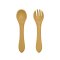 PETITE&MARS Set de repas silicone TAKE&MATCH 4 pcs Ocre Intense - Sable du Désert 6m+