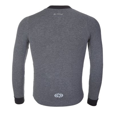 Camisola REFLEX smyk com fecho Outlast® - cinzento escuro mesclado