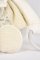 Doudou Coffret cadeau Ours polaire en peluche avec anneau 30 cm beige