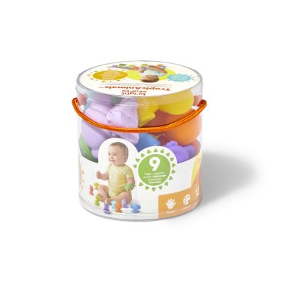 BRIGHT STARTS TropicAnimals Set mit 9 Spielzeugtieren, 3 m+