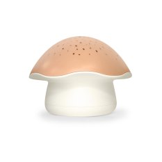 PABOBO Проектор за нощно небе с бял шум и сензор за плач Star Mushroom Pink