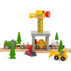 Bigjigs Rail Duży żółty dźwig