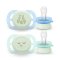 Philips AVENT Schnuller Ultrastart Nacht 0-2m Junge, 2 Stk.