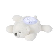 NATTOU Musical Projector with Light Teddy Bear White