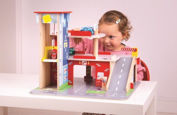 Bigjigs Toys Garage avec parking