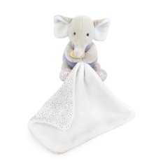 Doudou Plysch elefant med filt 11 cm