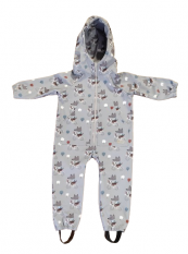 Monkey Mum® Softshell jumpsuit membránnal - Farkasok kerékpáron - 98/104, 110/116 méret