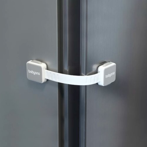 BABYONO Универсални секретни брави за мебели, сиви 2 бр