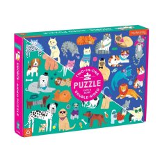 Mudpuppy Puzzle double-face Cani e gatti 100 pezzi