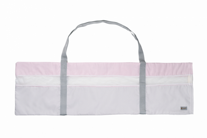 Пътна чанта Monkey Mum® за бариери за легло - розова