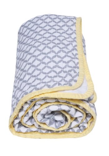 MOTHERHOOD Blanket cotton muslin two-layer Pre-Washed Gray Classics 95x110 cm