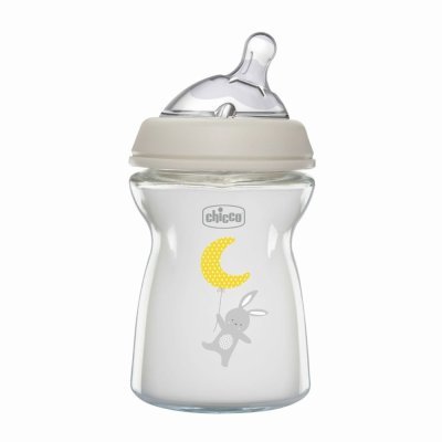 CHICCO Babyflasche Antikolik Glas Natural Feeling 250 ml neutral 0m+