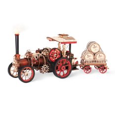 RoboTime 3D Holzbausatz Mechanisches Modell Dampfmaschine