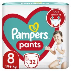 Pieluchy PAMPERS Active Spodnie niemowlęce rozm. 8 (32 szt.) 19+ kg