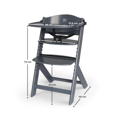 KINDERKRAFT Scaun de sufragerie Enock Grey