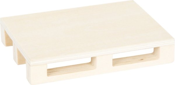 small foot Carrello elevatore in legno con pallet