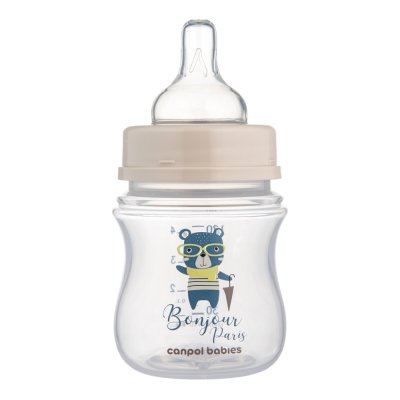 CANPOL BABIES Weithalsflasche Bonjour Paris 120 ml blau