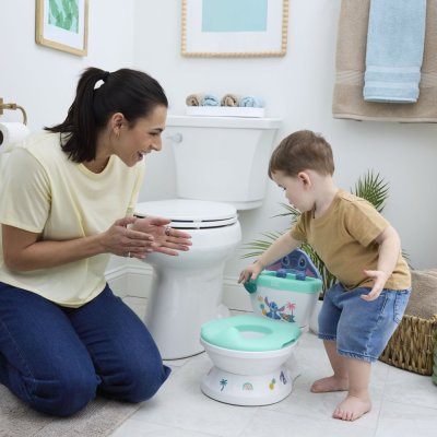 BRIGHT STARTS Kindertoilette mit Sound Stitch My Size Potty™ 18m+, bis 23kg