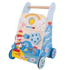 Bigjigs Toys Aktiv-Laufwagen aus Holz Meer - Rabatt