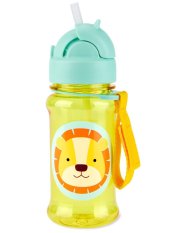 SKIP HOP Zoo tritan Butelka ze słomką 355ml Lew 12m+