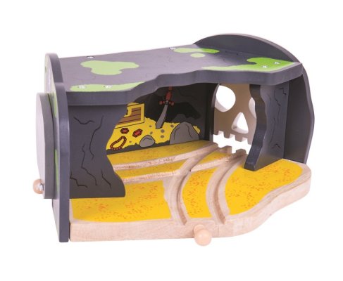 Bigjigs Rail Tunel z rozjazdem jaskinia czaszka