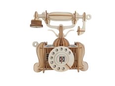 Woodcraft Trä 3D-pussel Gammal telefon