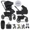 EASYWALKER Kombi-Kinderwagen Jimmey Pepper Black XXL RWS
