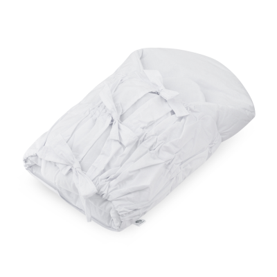PETITE&MARS Zavinovačka šněrovací Nurse s pevnou kokosovou vložkou White 75x75 cm