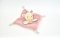 Doudou Plush Comforter Pink Giraffe 19 cm