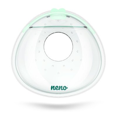 NENO Copo Coletor de Leite Materno de Silicone Claro 2 unidades
