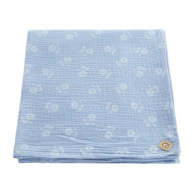 Muslin Blanket Towel - Light Blue
