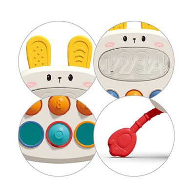 BABYONO Senzorična igrača Rabbit 18m+