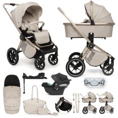 MUUVO SET Poussette 4en1 Quick Boho Beige set + CBX By CYBEX Aton B2 i-Size + base