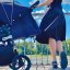 VALCO BABY Kočík športový Snap 4 Sport Flat Matte LTD Edition Deep Blue + PETITE&MARS fusak