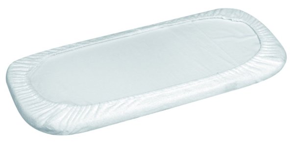 BABYMATEX Jersey Spannbettlaken wasserdicht 35x75 cm weiß