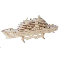 Woodcraft Puzzle 3D en bois Yacht de luxe
